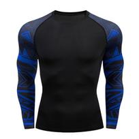 MMA marškinėliai vyriški Rashguard ilgomis rankovėmis Muay Thai marškinėliai Gi BJJ Jiu Jitsu MMA suspaudžiamasis marškinėlis sporto salės bokso marškinėliai M