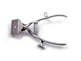 Portable Hand Manual Hair Clippers Hair Trimmer Cutter Stainless Steel Barber Scissor Tool For Men Hair Care gray