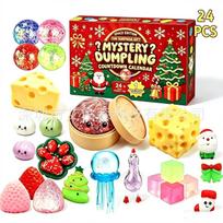 2026 Christmas Advent Blind Box Squishy, 3D Printed Animal Pop Toy, Stress Relief Creative Gift 4