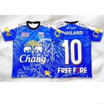 Thailand Football Jersey Number 10 Custom Name Soccer T Shirt Chang Elephant Graphic Sports Fan Jersey T-shirts Tank Tops S blue