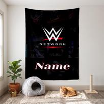 WWE (5) Individualizuojamas vardinis dekoratyvinis sieninis gobelenas – ideali sienų puošybos priemonė miegamiesiems, svetainėms, bendrabučiams ir namams. 100cmx150cm white
