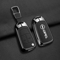 Metalinė Odinė Automobilio Nuotolinio Rakto JYU45 Dėklas Apsauginis Korpusas Opel Vauxhall OPC ADAM Insignia Antara Corsa J D H Kadett GT Priedams black