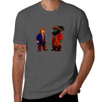 Guybrush LeChuck Monkey Island T-Shirt vintage clothes Clothing blue archive Funny t-shirt mens funny t shirts L