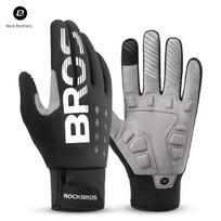 Rockbros Heattech Cycling Gloves Full Finger Road Bicycle Gloves Windproof Thickening Men's and Women's Winter Touch Screen 2XL