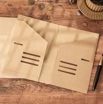 3pcs/lot Traveler Notebook Kraft Paper Folder A5 Standard Portable Passport Business Card Receipt Storage Envelope