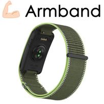 Nailoninis žasto dirželis Garmin CIRQA išmaniajai apyrankei, lengvas, reguliuojamas, pralaidus orui, sportinis pakaitinis apyrankės dirželis Garmin CIRQA Garmin CIRQA Smart gray