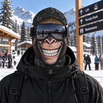 Windproof Funny Realistic Face Ski Mask Warm Balaclava Face Cover  Winter Outdoor 18
