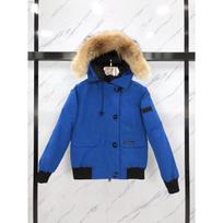Canadian women's down jacket big fur collar winter warm tooling bomber jacket M