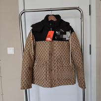 Vyriškas žiemos gobtuvas su pūkais, laisvo kirpimo, kasdienis parkas su raidžių spauda, roko stiliaus 5XL black