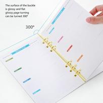 12 pcs Metal 3 Ring Binder Loop Circular Loose Leaf Ring Metal Book Ring  Document Organizing