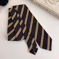Men's Striped Tie for Business and Formal Occasions One Size white