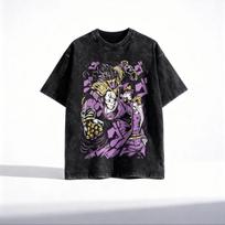 JoJo Bizarre Adventure Shirt, Jotaro Kujo Tee, Star Platinum Anime Shirt, JoJo A 110 black
