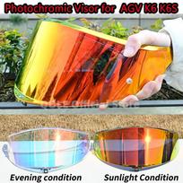 Photochromic Visor for AGV K6 K6s Helmet Glasses Screen Shield Windshield Accessories Parts Autochromic lens Photochromic RED