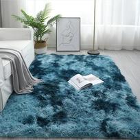 11/161/111CM Kilimai Super Minkštas Pūkuotas Pliušinis Kilimas Gradiento Spalvos Plaukuotas Didelis Šeriuotas Kilimas Grindų Kilimėlis Svetainei Miegamajam 120X160CM gray