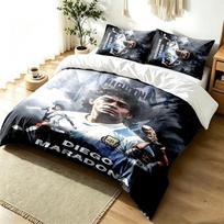 Diego Maradona 3pc Duvet Cover Set Simple Modern Bedding Set Wrinkle Resistant Soft Fabric All Season Use a perfect gift 135cmx200cm