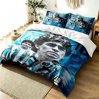 Diego Maradona 3pc Duvet Cover Set Simple Modern Bedding Set Wrinkle Resistant Soft Fabric All Season Use a perfect gift 140cmx200cm