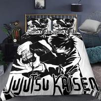 Jujutsu Kaisen Japan Famous Comfortable Duvet Quilt Cover Pillowcase Bedding Set Children Bedroom Decoration Home Textile 135x200cm 2pcs