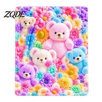 Soft Flannel Throw Blanket Teddy Bear Floral Print Blanket, Super Plush Cute Bunny Aesthetic Bedroom Accessory Puppy Pattern, Cozy for Dorm XL D