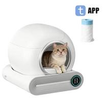 New  65L Automatic Smart Cat Litter Box Self Cleaning Fully Enclosed Large Cat Toilet Litter Tray