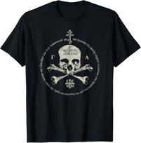 Eastern Orthodox Cross Skull Ic Xc Nika Jesus Church T-Shirt 100% Cotton 3XL gray
