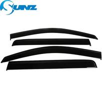 Side Window Deflector For Nissan Navara D40 2005 2006 2007 2008 2009 2010 2011 2012 2013 2014 Weathershields Sun Rain Visor SUNZ juoda