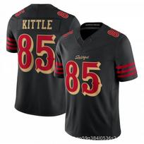 3rd Gen Football Jersey 49ers 85 Kittle Red White Black Short Sleeve Men XXXL