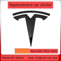 metalas For Tesla- Automobilio priekinis ženklelis Galinės bagažinės ženklelis Tinka Model 3 Mode Y logotipų keitimas priekiniai ir galiniai logotipai juodinimas For MODEL Y