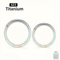 Titano nosies žiedas,, 1,2 mm * 10 mm