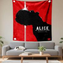 Alice in Borderland Tapestry Wall Hanging, Japanese Survival Series Art, Anime Live Action Wall Decor for Bedroom Dorm 75x90cm(29x35in)