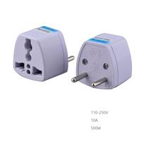 Universal  Conversion  Plug 3 Holes Tourism Power Converter Us Eu Uk Au Plug Standard Socket EU Plug