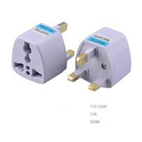 Universal  Conversion  Plug 3 Holes Tourism Power Converter Us Eu Uk Au Plug Standard Socket UK Plug
