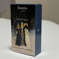 Seasons of The Witch: Winter Tarot - 78-Card Deck for Yule & Imbolc -Folk Art Divination Tool black