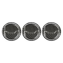 Carbon Fiber Center AC Vent Cover Trim for Ford Mustang 2015-2020 Car Interior Dashboard Outlet Styling Sticker gray