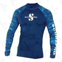 Mens Long Sleeve Rash Guard UPF 50 Sun Protection Swim Shirt Surf Dive Beach Water Sports 7XL