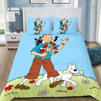 Tintin Adventure Tales Children Duvet Cover Set King Queen Double Twin Single Bed Linen Set 135x200cm 3pcs