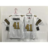 New Orleans Saints NFL Football Jersey Women Kids Cotton Blend Team Uniform Kamara 41 Brees 9 XL Women