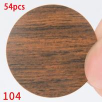 54Pcs/Set Screw Hole Cover Stickers Self Adhesive Wooden Furniture Caps for Desk Cabinet Drawer Wood Craft Ornament