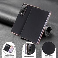 Leather Case Z Fold8 Magnetic Card Holder Gold Plated Edge Shockproof Samsung Galaxy Z Fold7-W26