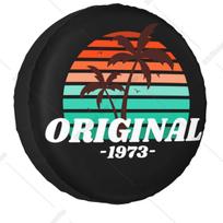 Original 1973 Palm Trees Spare Tire Cover Universal for CRV Jeep RV SUV 4WD 4x4 Car Wheel Protector Covers 14  15  16  17  Inch 17inch
