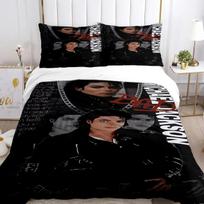 Michael J-Jackson Comfortable Duvet Quilt Cover Pillowcase Bedding Set Children Bedroom Decoration Home Textile 70x133cm 3pcs