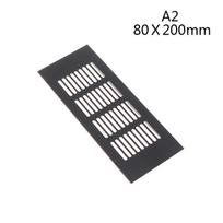 Parts Accessories Household Air Vent Grille Wall Ventilation Cover Wardrobe 50*100-600mm Aluminum For Cupboard gray