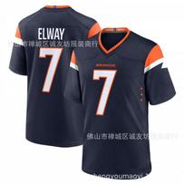 NFL Denver Broncos 7 John Elway Retro Football Jersey Mens Sports Uniform XXXL