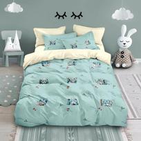 Japanese Anime Miku Print Duvet Cover Set Kawaii Miku Bedding Set Single Twin Full Queen King Size Bed Set Aldult Kid Bedroom 135X200 CM gray