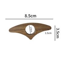 Wooden Finger Ring Book Page Holder - Single-Handed Retro Reading Assistant