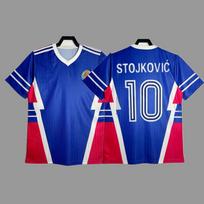 1990 Yugoslavia Retro Football Jersey Stojkovic SUKER Home Away Soccer Shirt Sports Teamwear XL