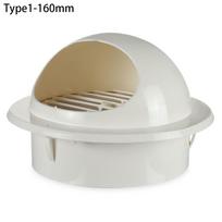 And Rat Ducting Ventilation Grilles Vent Outlet Cover Exterior Wall Air Vent Vents Waterproof Cap Type1-160mm