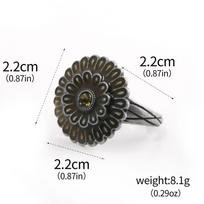 Game Dark Souls Ring Black Red Sapphire Vintage Style Ring Adjustable Metal Rings For Women Men Cosplay Jewelry Accessories Gift gray