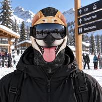 Windproof Funny Face Balaclava Ski Mask Warm Ski Mask Funny Realistic Face Ski Mask  Winter Outdoor 24 gray