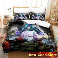 3D Print ARK Genesis Game Bedding Set Duvet Cover Sheet Printed Bed Set Pillowcase Bed Full Queen King Size Comforter Bedroom EU Single 135x200cm