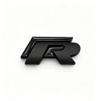 3D Metalo R raidės Lipdukas Automobilio Galinės Bagažinės Kėbulo Emblema Lipdukas VW Golf 5 6 7 MK7 MK6 Polo Jetta Scirocco Beetle Passat Tiguan